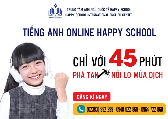 Học tiếng Anh Online tại Nghi Lộc cùng Happy School