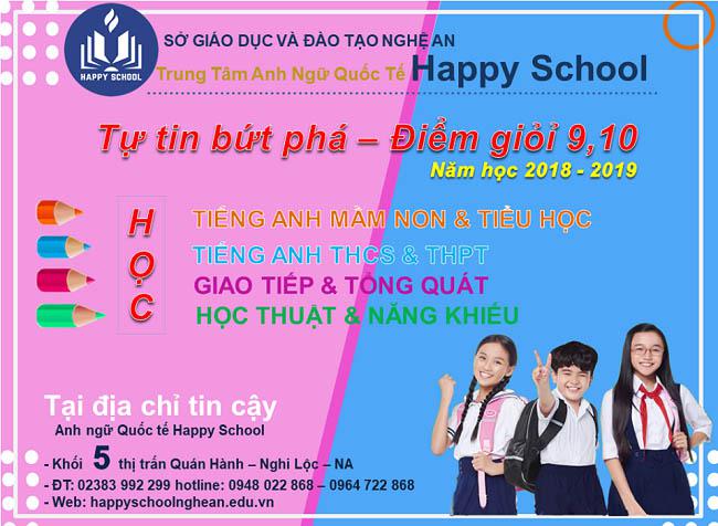 Anh ngữ Quốc tế Happy School Khai giảng các Lớp Tiếng Anh chào năm học mới
