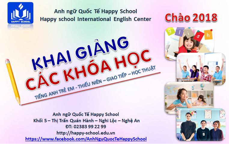Happy School - Trung tâm Anh ngữ hàng đầu Nghệ An